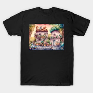 House with Kittens T-Shirt